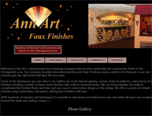 Tablet Screenshot of annartfauxfinishes.com